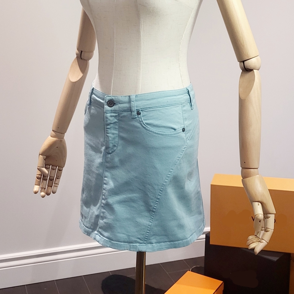 Burberry mini skirt blue